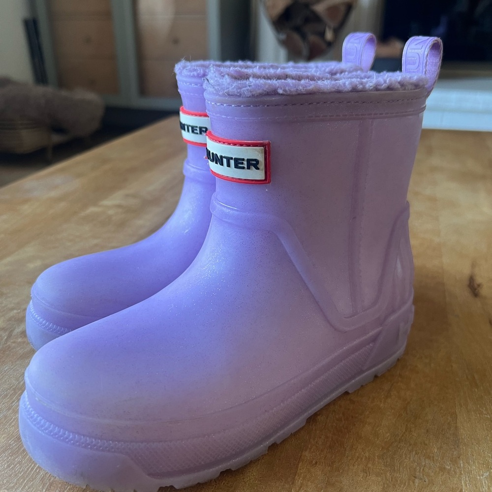 Hunter Lavender Waterproof Boots